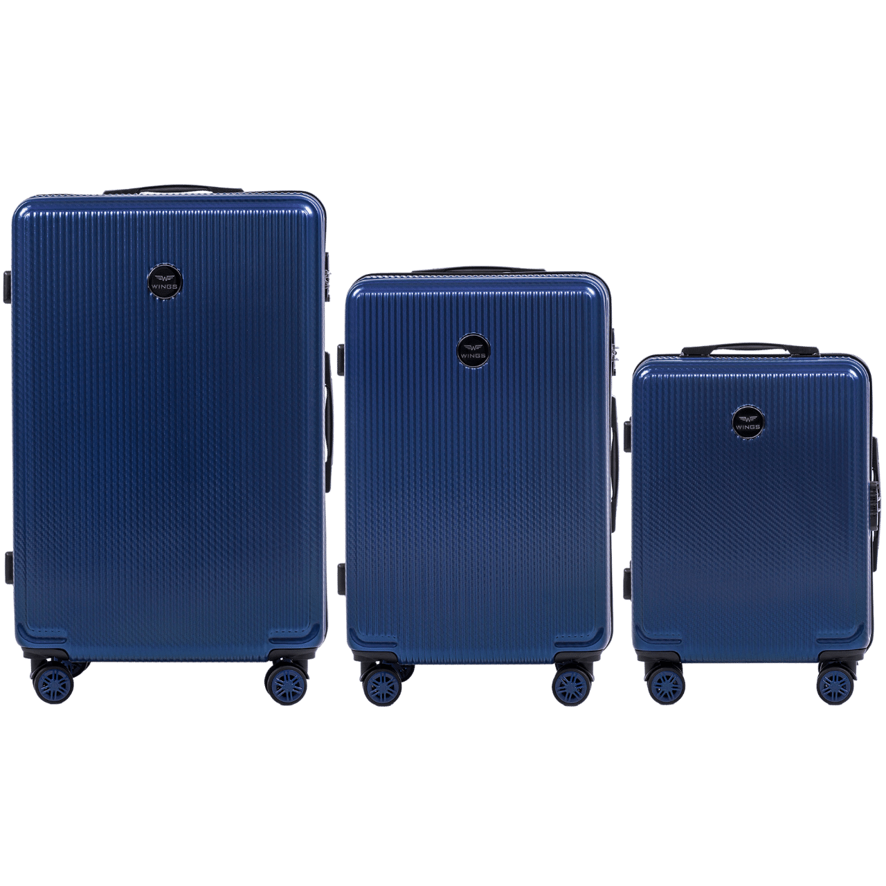 Zestaw 3 walizek Wings PC African Eagle DARK BLUE