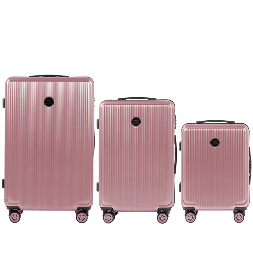 Zestaw 3 walizek Wings PC African Eagle 2.0 PINK