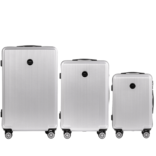 Zestaw 3 walizek Wings PC African Eagle 2.0 SILVER