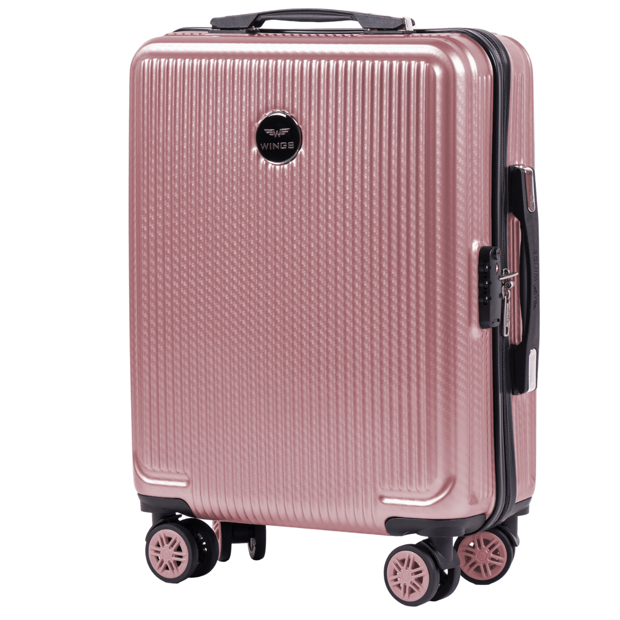 Walizka kabinowa Wings PC African Eagle 20" PINK