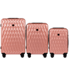 Zestaw 3 walizek Wings PC Golden Eagle PINK