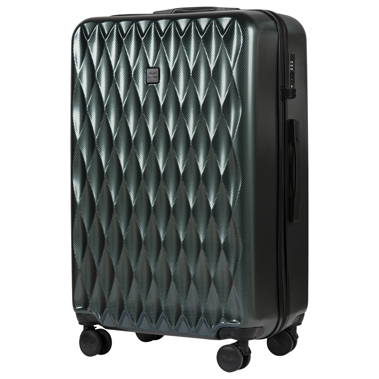 Walizka duża Wings PC Golden Eagle 28" DARK GREEN