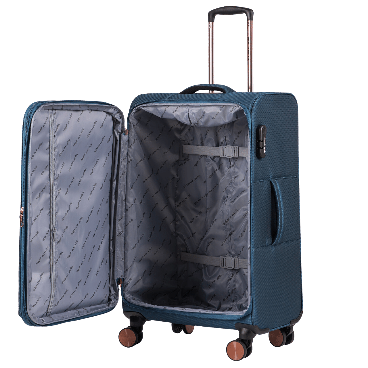 Zestaw 3 walizek TERN + torba podręczna Wings GREY