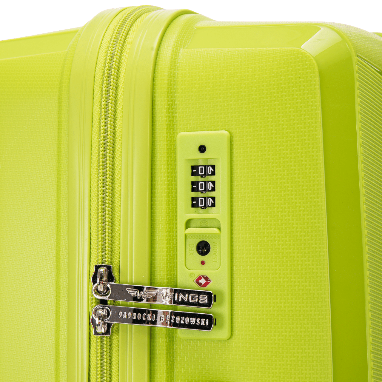 Komplet 3 walizek Wings x Paprocki Brzozowski COCKATIEL – GREEN