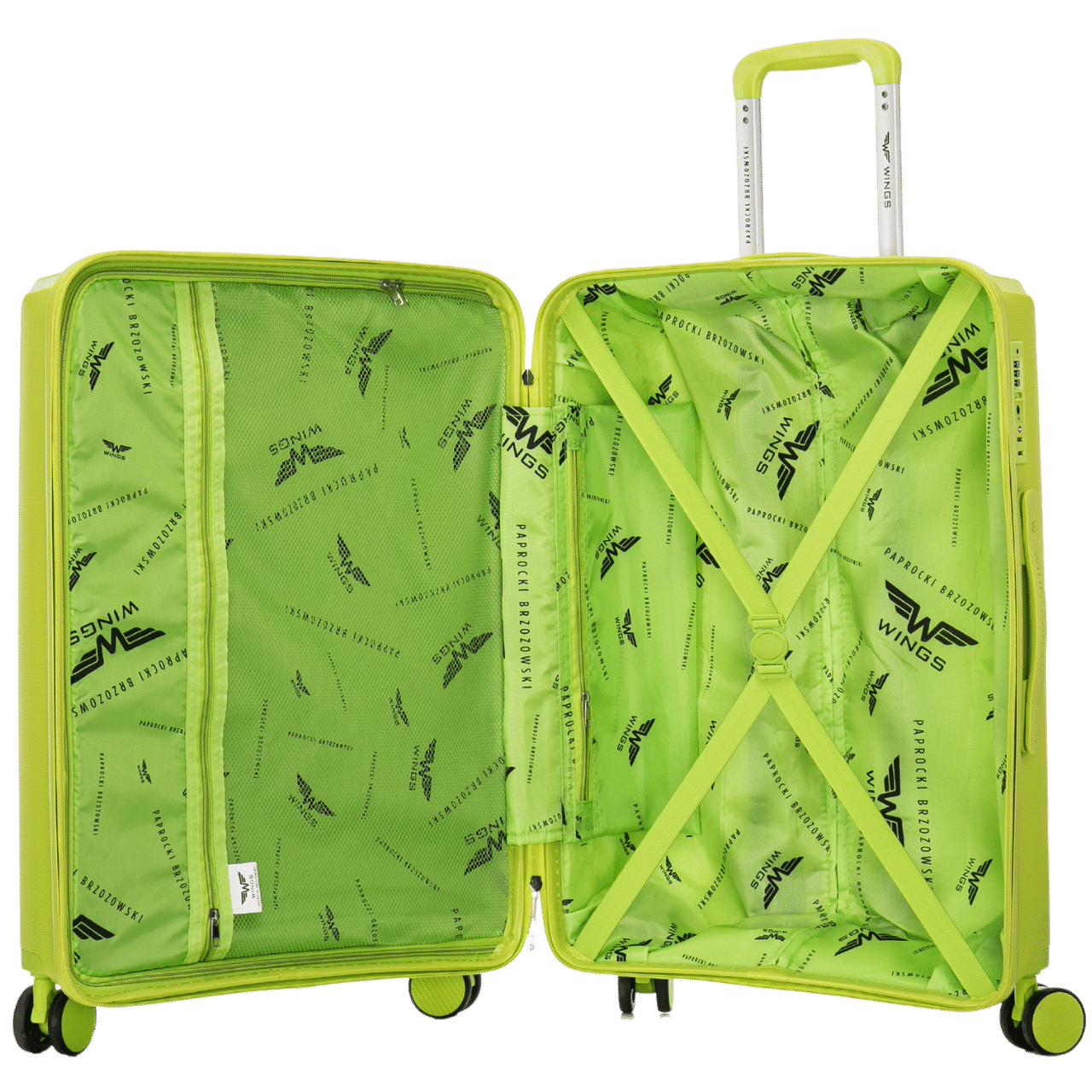 Walizka średnia Wings x Paprocki Brzozowski COCKATIEL – 24" GREEN