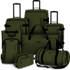 WINGS Komplet walizek miękkich 7w1 ROOK dark green