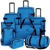 WINGS Komplet walizek miękkich 7w1 ROOK blue