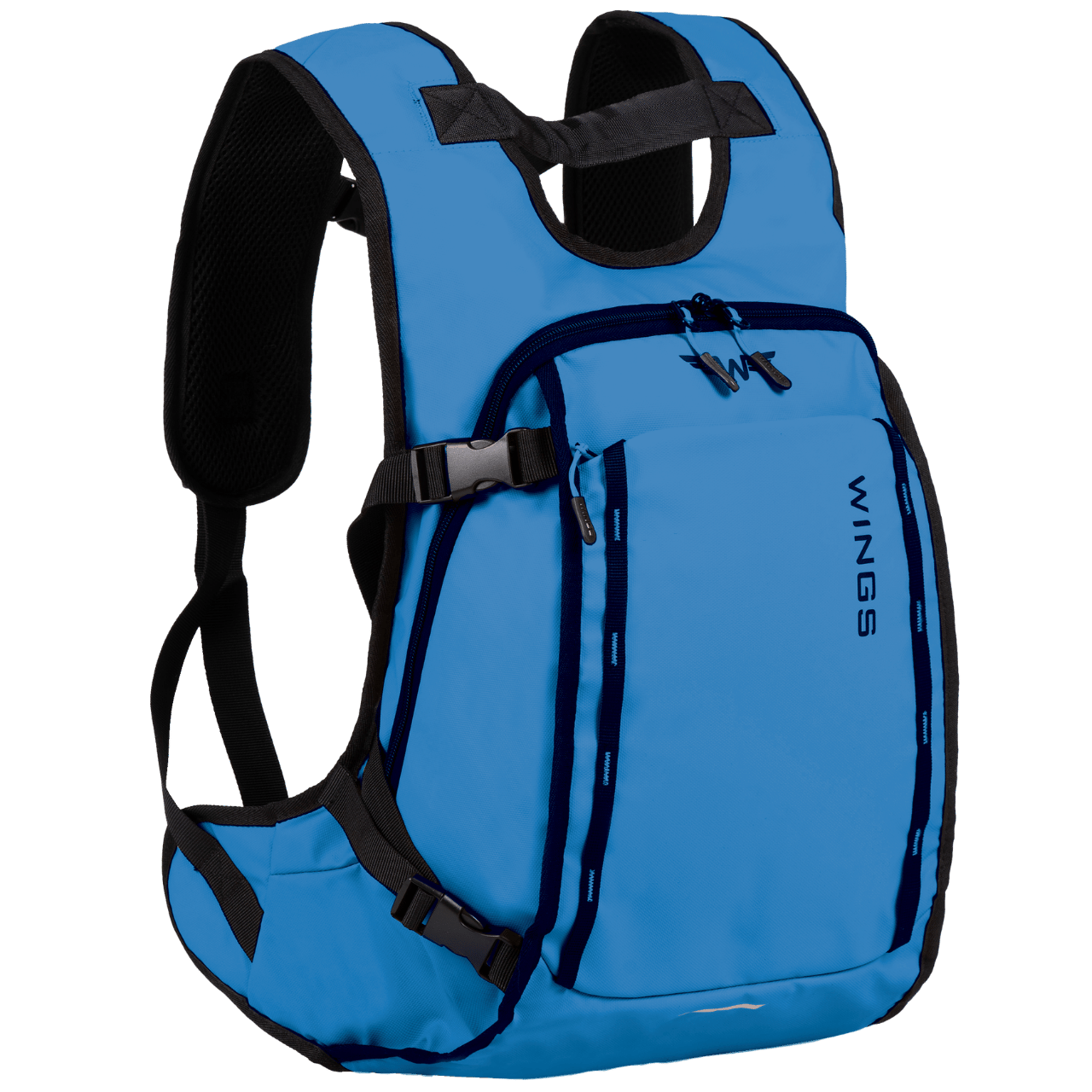 WINGS Komplet walizek miękkich 7w1 ROOK blue