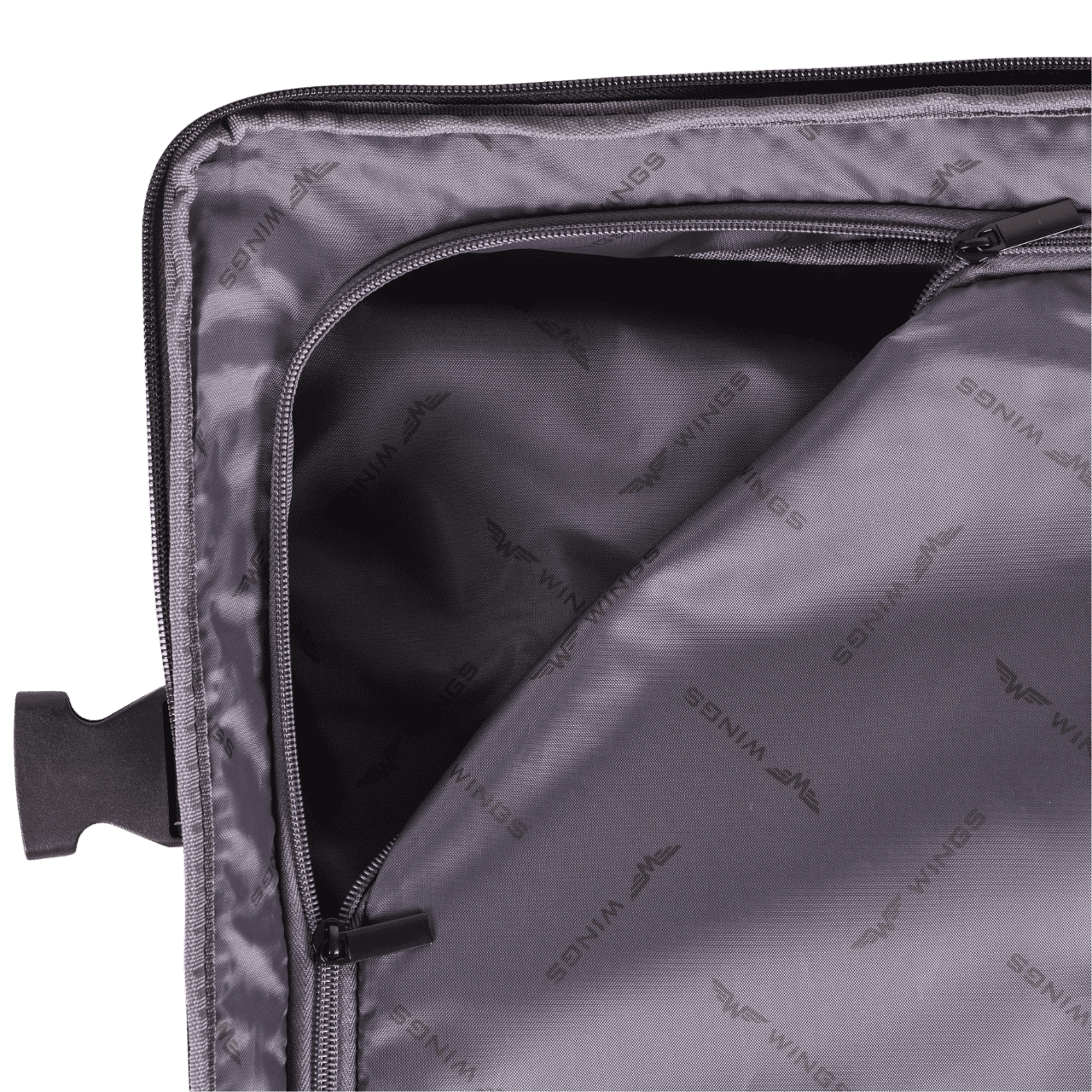 WINGS Komplet walizek miękkich 4w1 STORK Grey