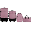 WINGS Komplet walizek miękkich 4w1 STORK Light Purple