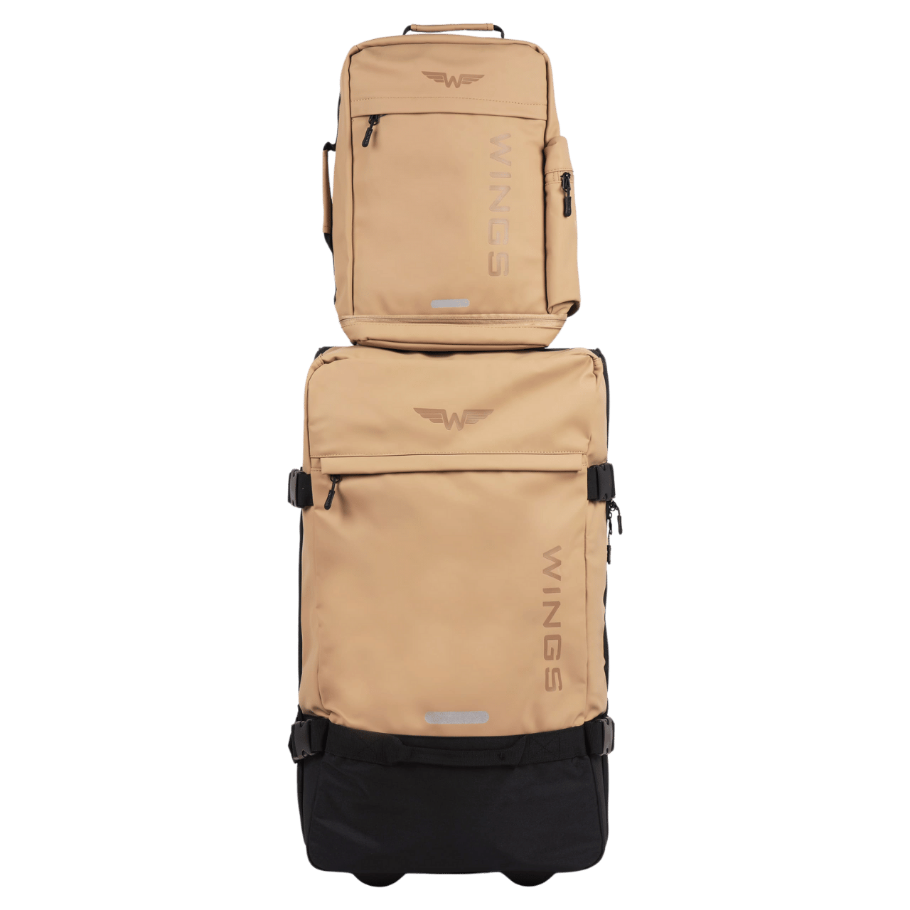 WINGS Komplet walizek miękkich 4w1 STORK Grey