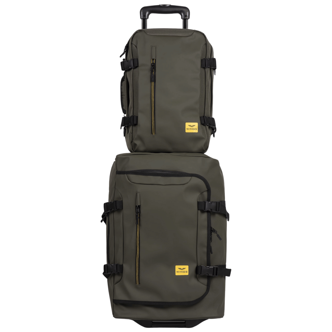 WINGS Komplet podróżny 2w1 plecak + walizka S 20" PARTRIGE Black