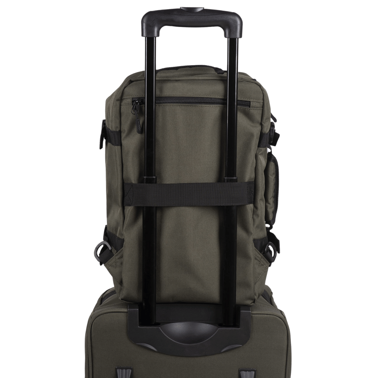 WINGS Komplet podróżny 2w1 plecak + walizka S 20" PARTRIGE Black