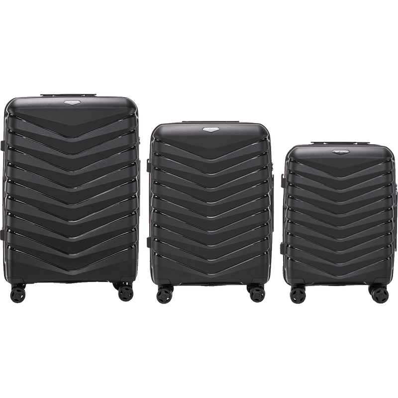 Zestaw 3 walizek Wings PHOENIX polipropylen BLACK