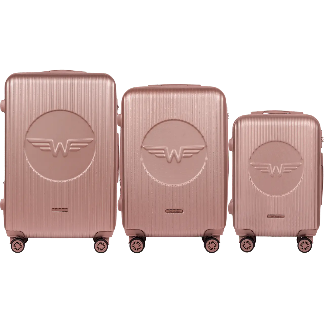 Zestaw 3 Walizek Wings Swallow 3.0 ROSE GOLD SWALLOW COLLECTION