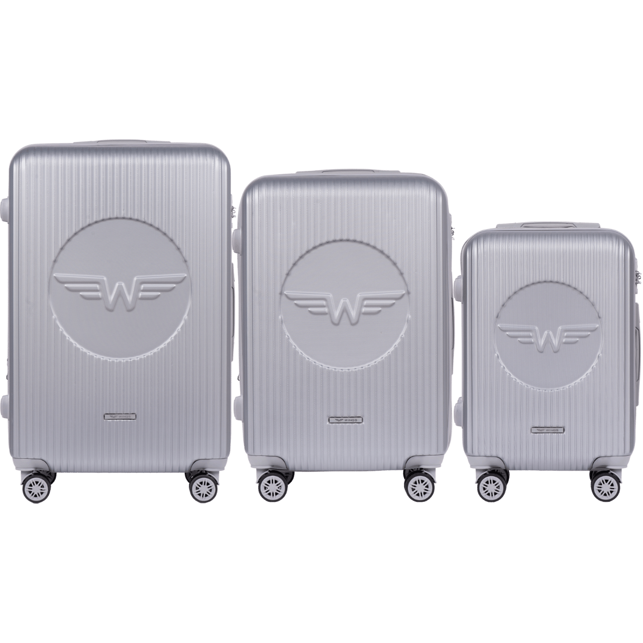 Zestaw 3 Walizek Wings Swallow 3.0 SILVER