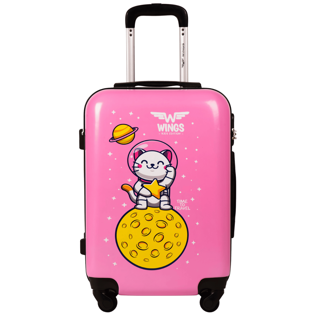 WALIZKA KIDS KABINOWA TWARDA WINGS PINK ASTRONAUT S 20"