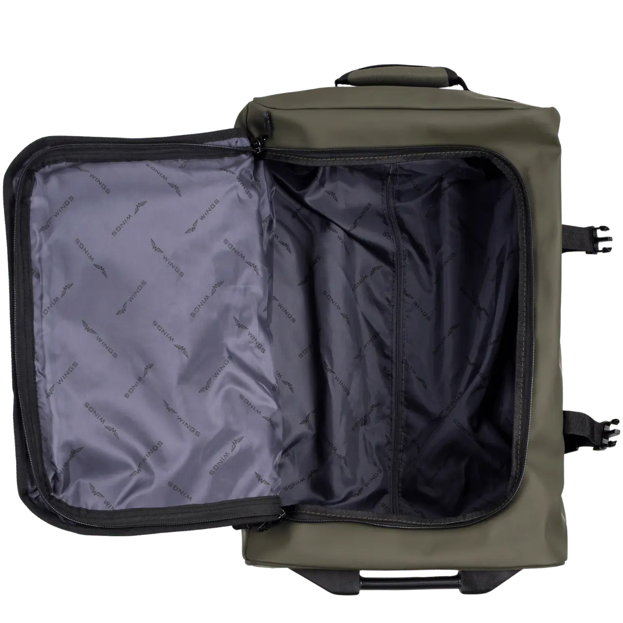 WINGS Walizka miękka Mała kabinowa 20" ROOK dark green ROOK COLLECTION