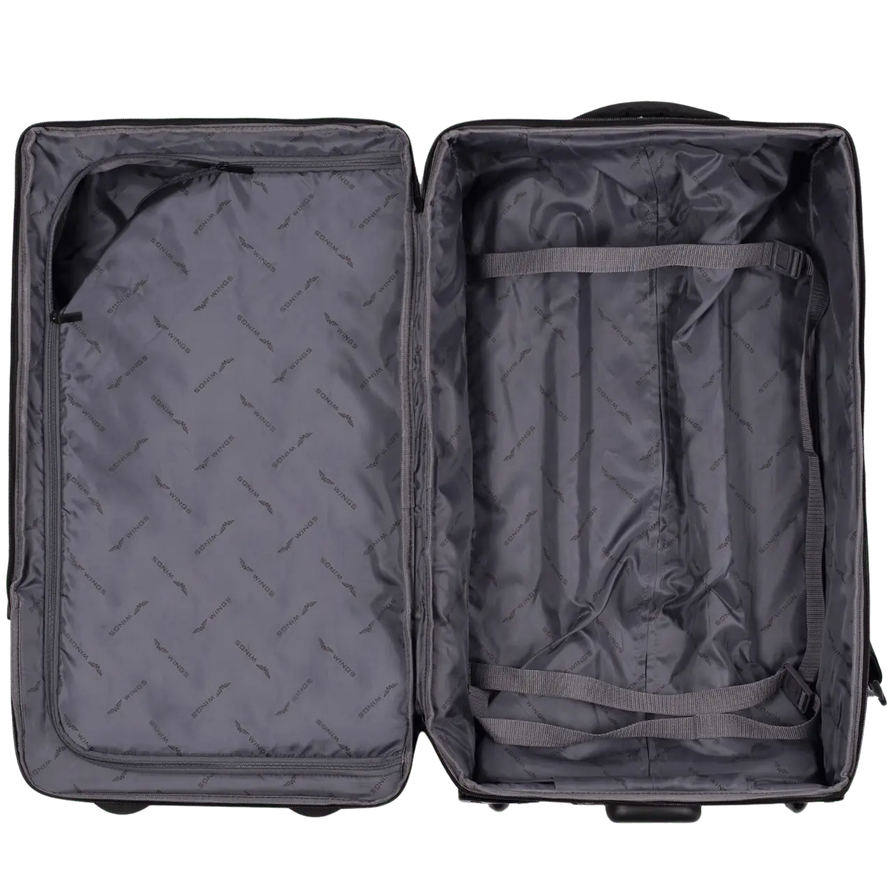 WINGS Komplet walizek miękkich 7w1 ROOK dark green ROOK COLLECTION
