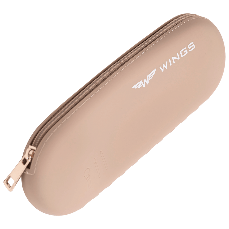 Silikonowe etui podróżne na pędzle BEIGE
