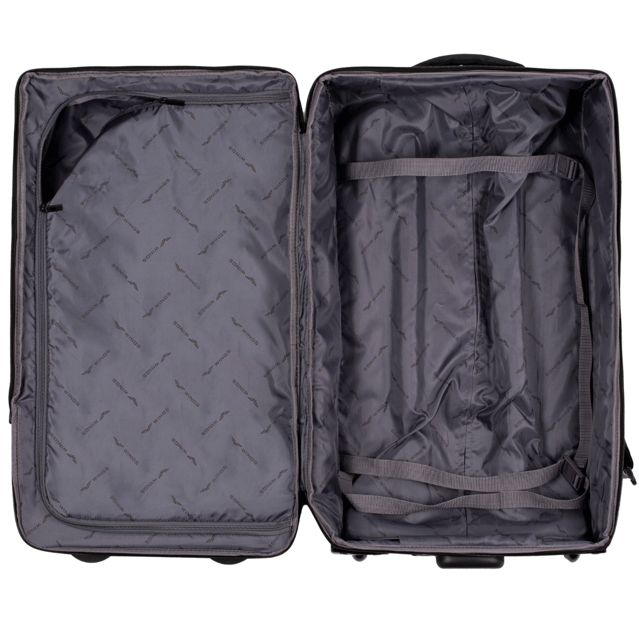 WINGS Komplet walizek miękkich 4w1 STORK Grey