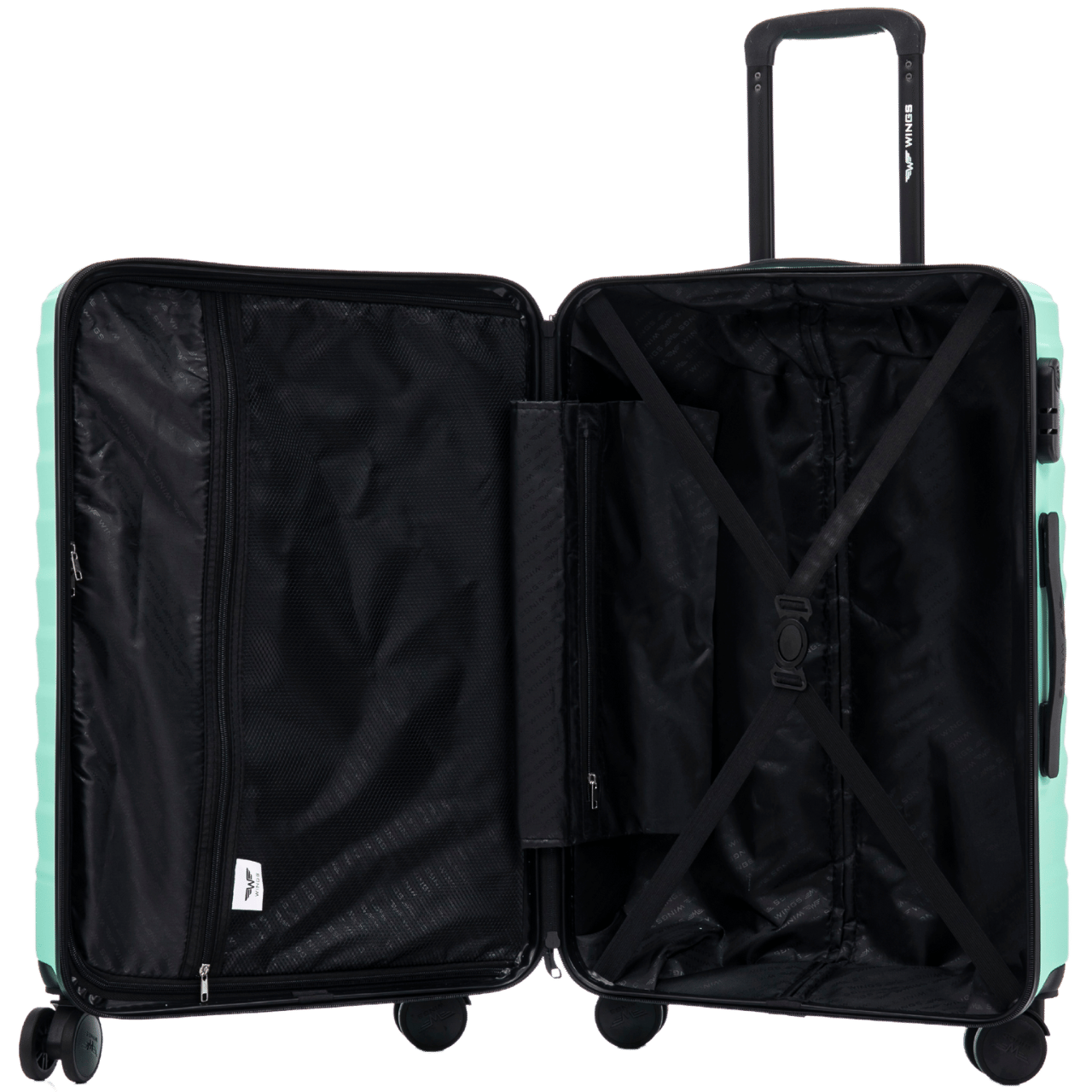 Walizka średnia Wings PEAFOWL 24" LIGHT GREEN