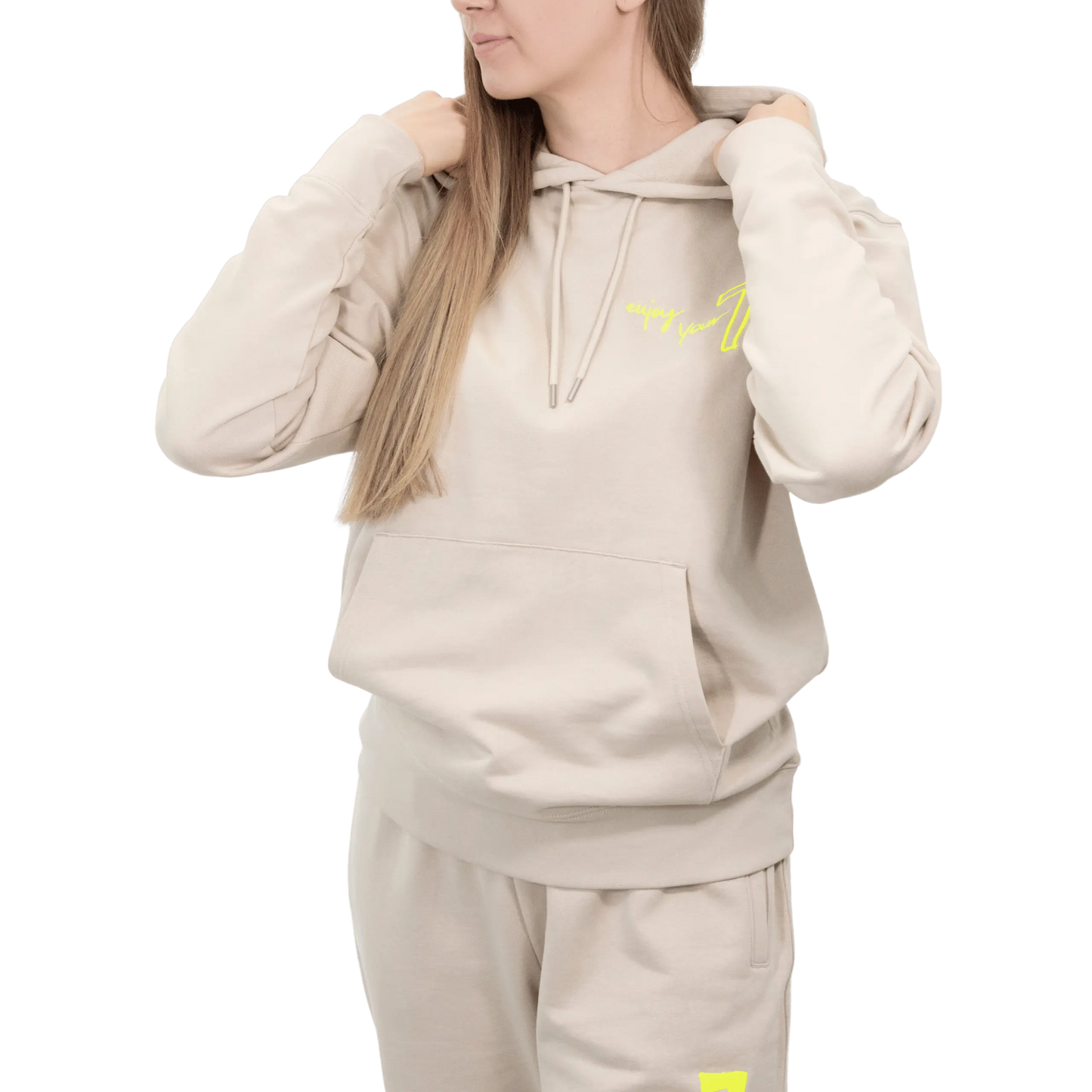 Beżowy komplet Dresowy OVERSIZE z haftem Wings x Paprocki & Brzozowski UNISEX M WINGS X PAPROCKI BRZOZOWSKI