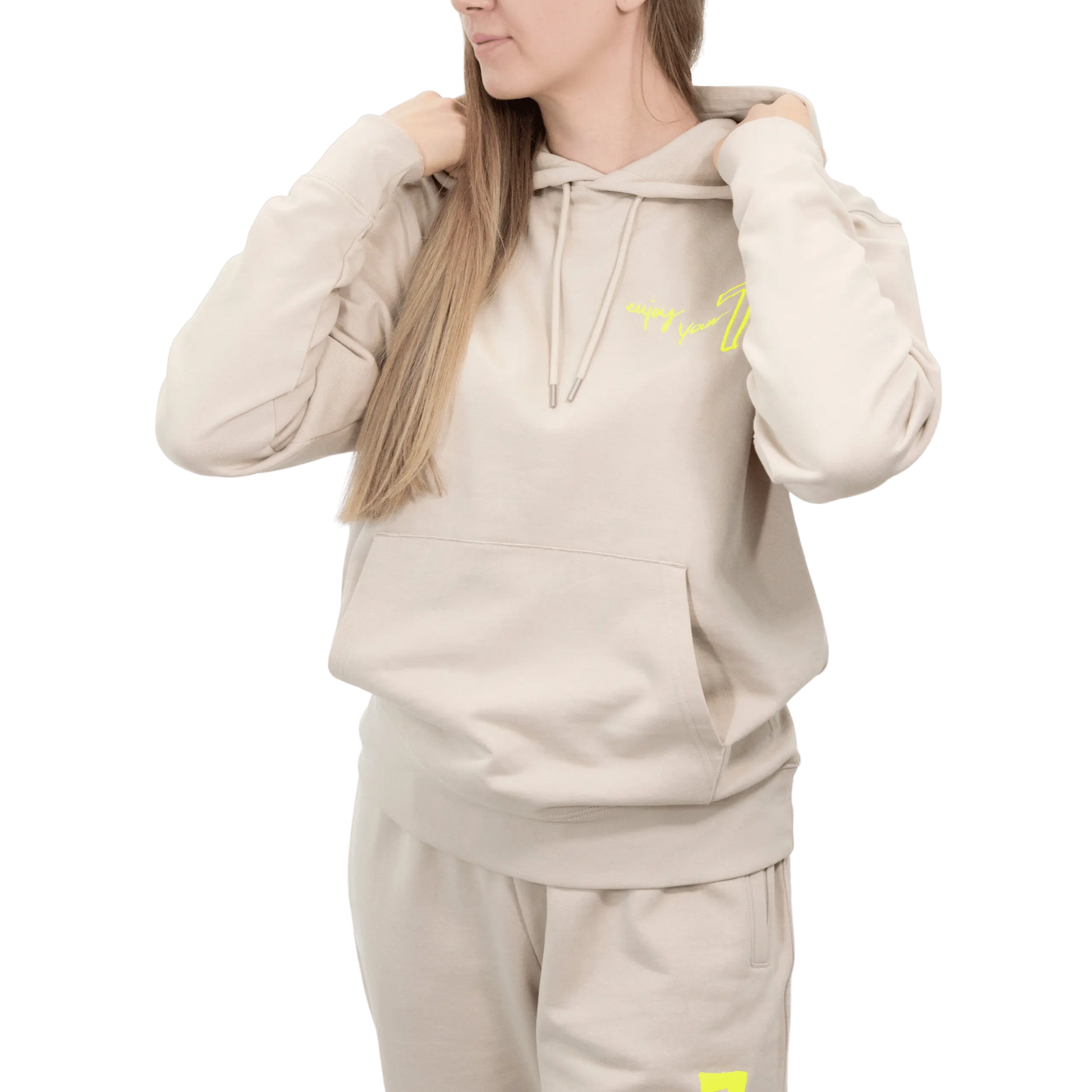 Beżowy komplet Dresowy OVERSIZE z haftem Wings x Paprocki & Brzozowski UNISEX M WINGS X PAPROCKI BRZOZOWSKI