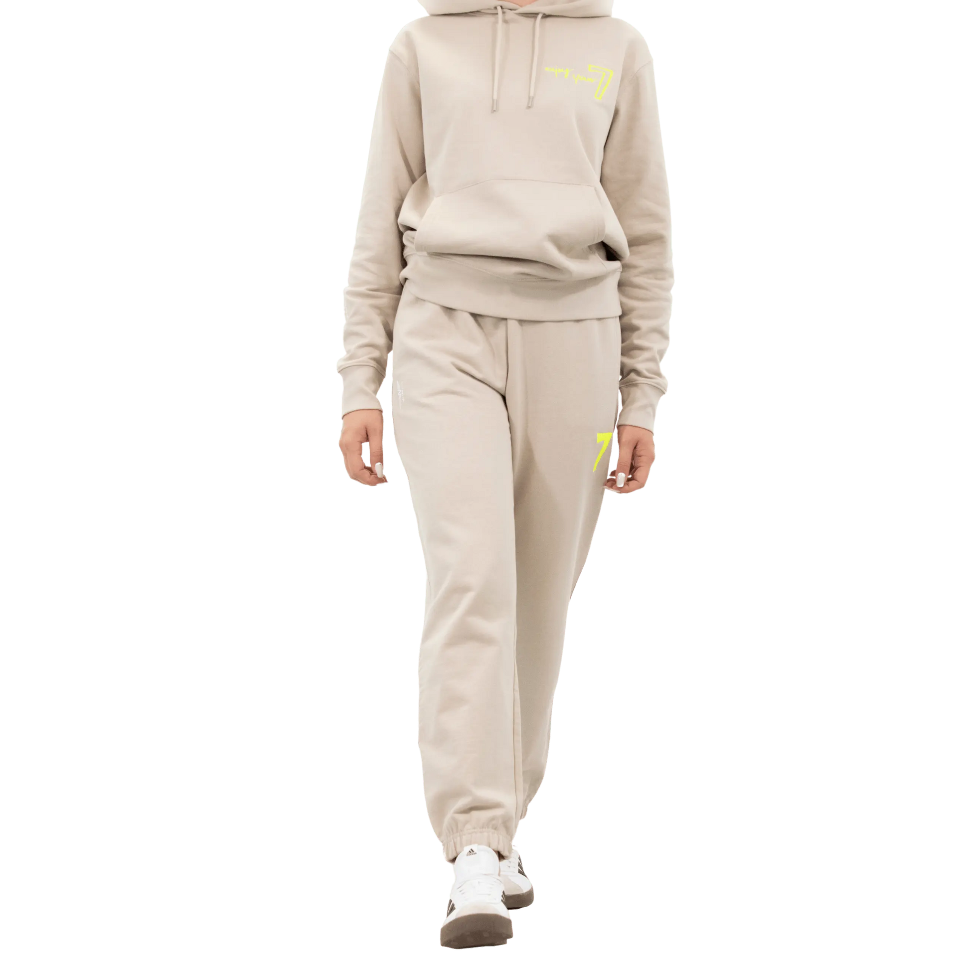 Beżowy komplet Dresowy OVERSIZE z haftem Wings x Paprocki & Brzozowski UNISEX S WINGS X PAPROCKI BRZOZOWSKI