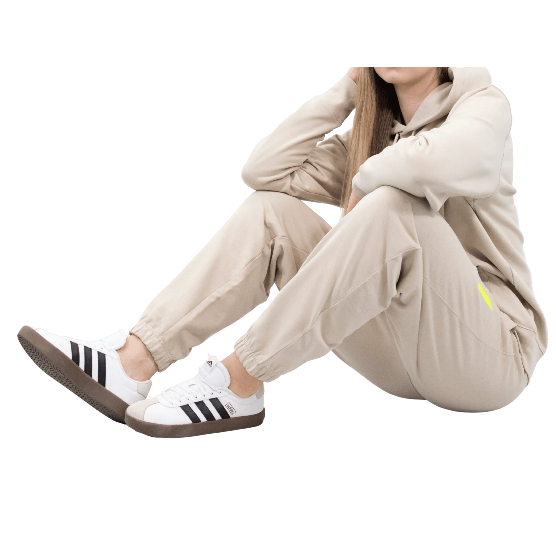 Beżowy komplet Dresowy OVERSIZE z haftem Wings x Paprocki & Brzozowski UNISEX L WINGS X PAPROCKI BRZOZOWSKI