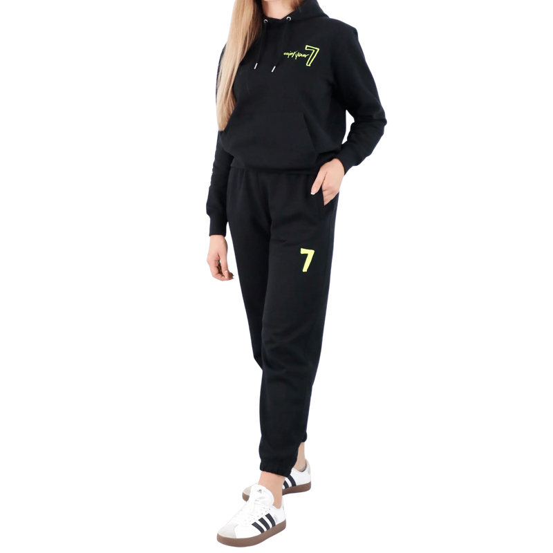Czarny komplet Dresowy OVERSIZE z haftem Wings x Paprocki & Brzozowski UNISEX S