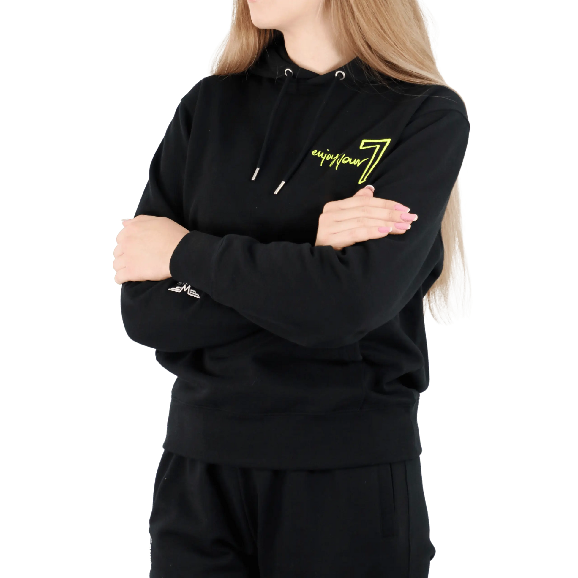 Czarny komplet Dresowy OVERSIZE z haftem Wings x Paprocki & Brzozowski UNISEX XL WINGS X PAPROCKI BRZOZOWSKI