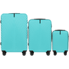 Komplet 3 WALIZEK (z 18") Wings SWAN LIGHT BLUE