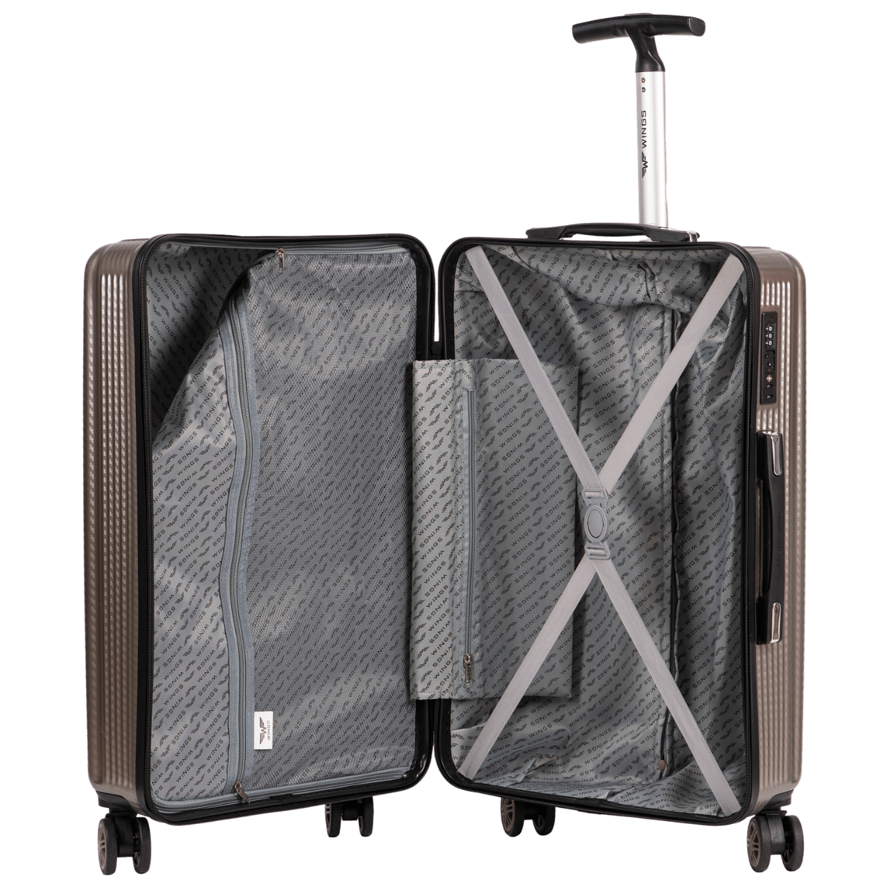 Walizka kabinowa Wings PC African Eagle 20" PINK