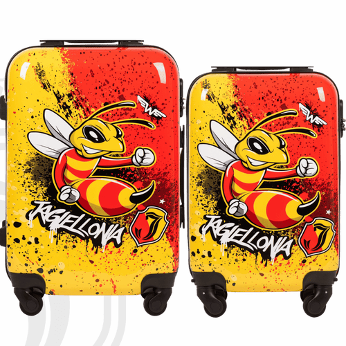 Zestaw 2 walizek kabinowych S+XS Wings x Jagiellonia BEE