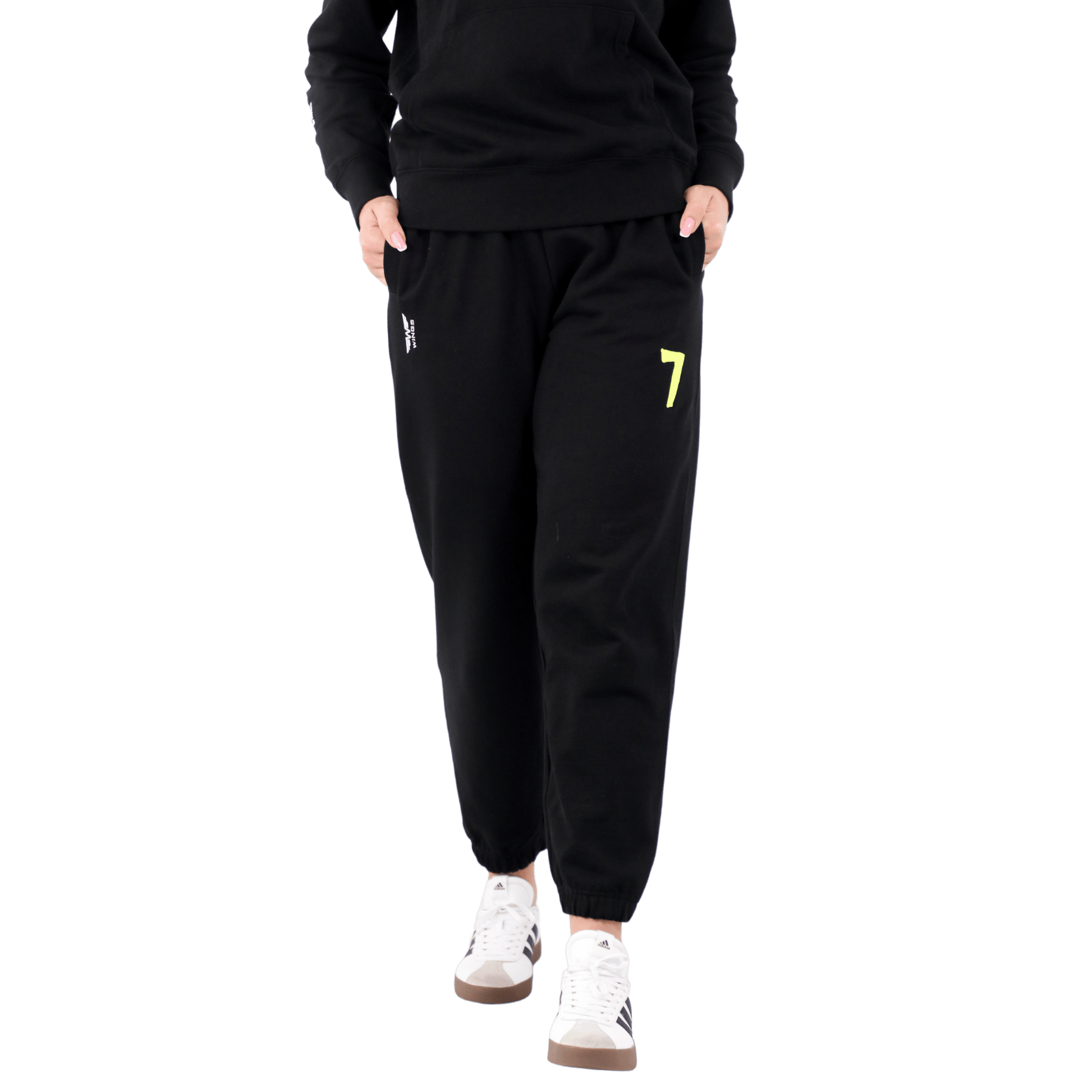 Czarne Dresy OVERSIZE z haftem “7” Wings x Paprocki & Brzozowski UNISEX WINGS X PAPROCKI BRZOZOWSKI