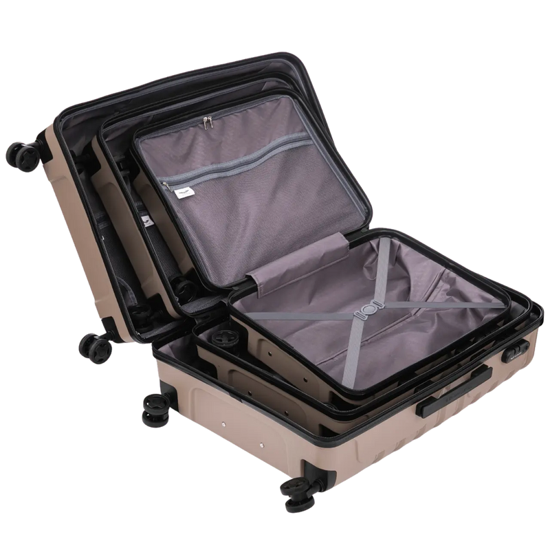 Zestaw 3 walizek Wings PHOENIX 2.0 polipropylen CHAMPAGNE