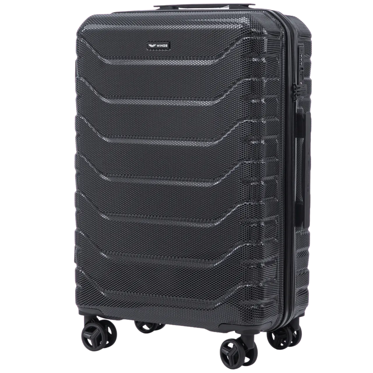 Zestaw 3 walizek Wings CRAKE POLICARBON 100% BLACK CRAKE COLLECTION