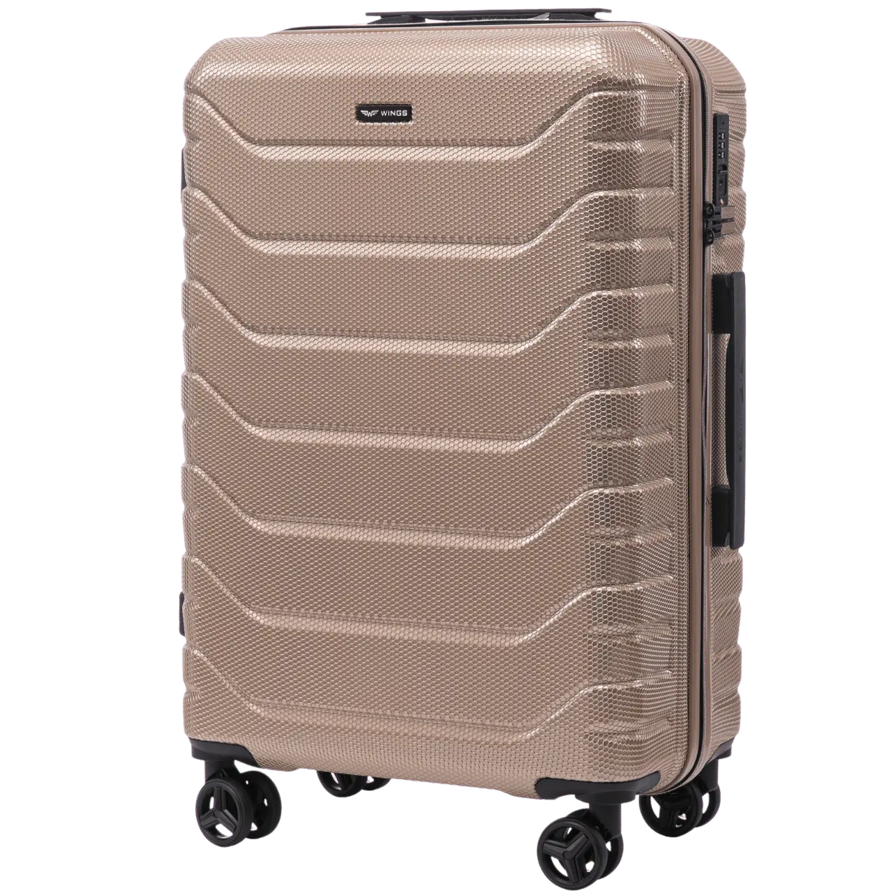 Zestaw 3 walizek Wings CRAKE POLICARBON 100% CHAMPAGNE CRAKE COLLECTION