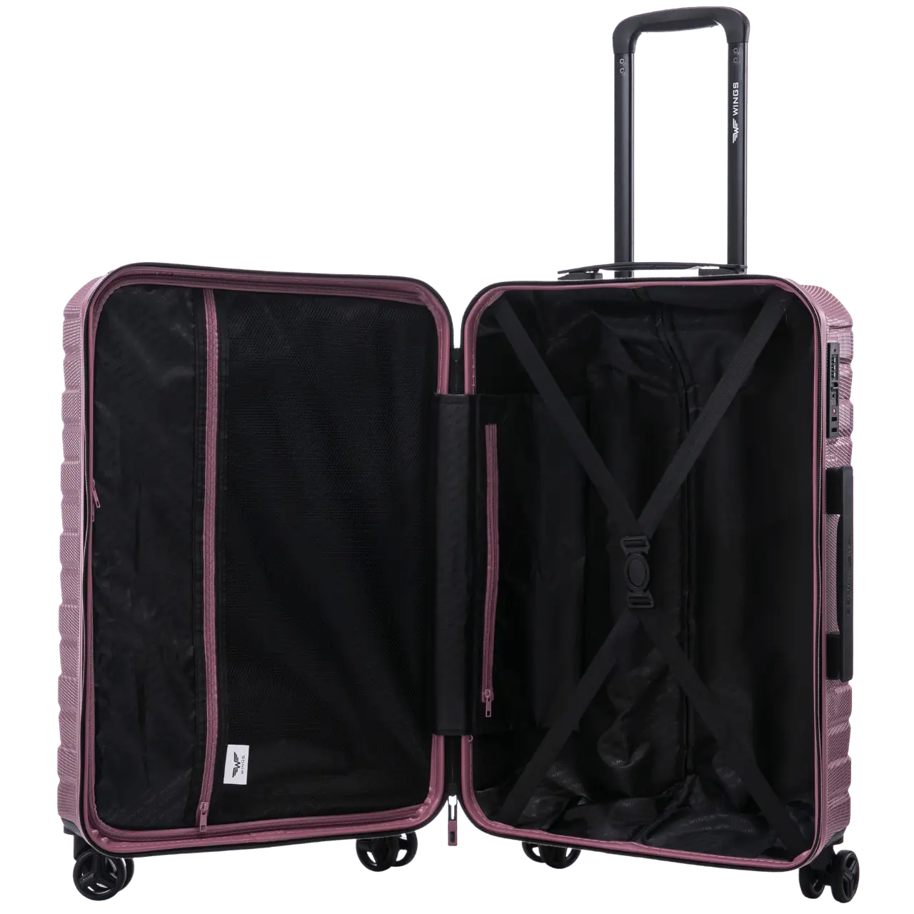 Zestaw 3 walizek Wings CRAKE POLICARBON 100% DARK GREY CRAKE COLLECTION