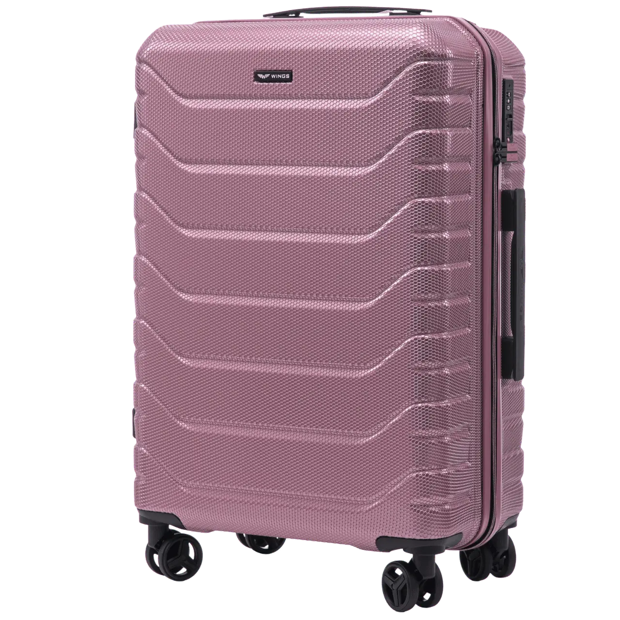 Zestaw 3 walizek Wings CRAKE POLICARBON 100% ROSE GOLD CRAKE COLLECTION