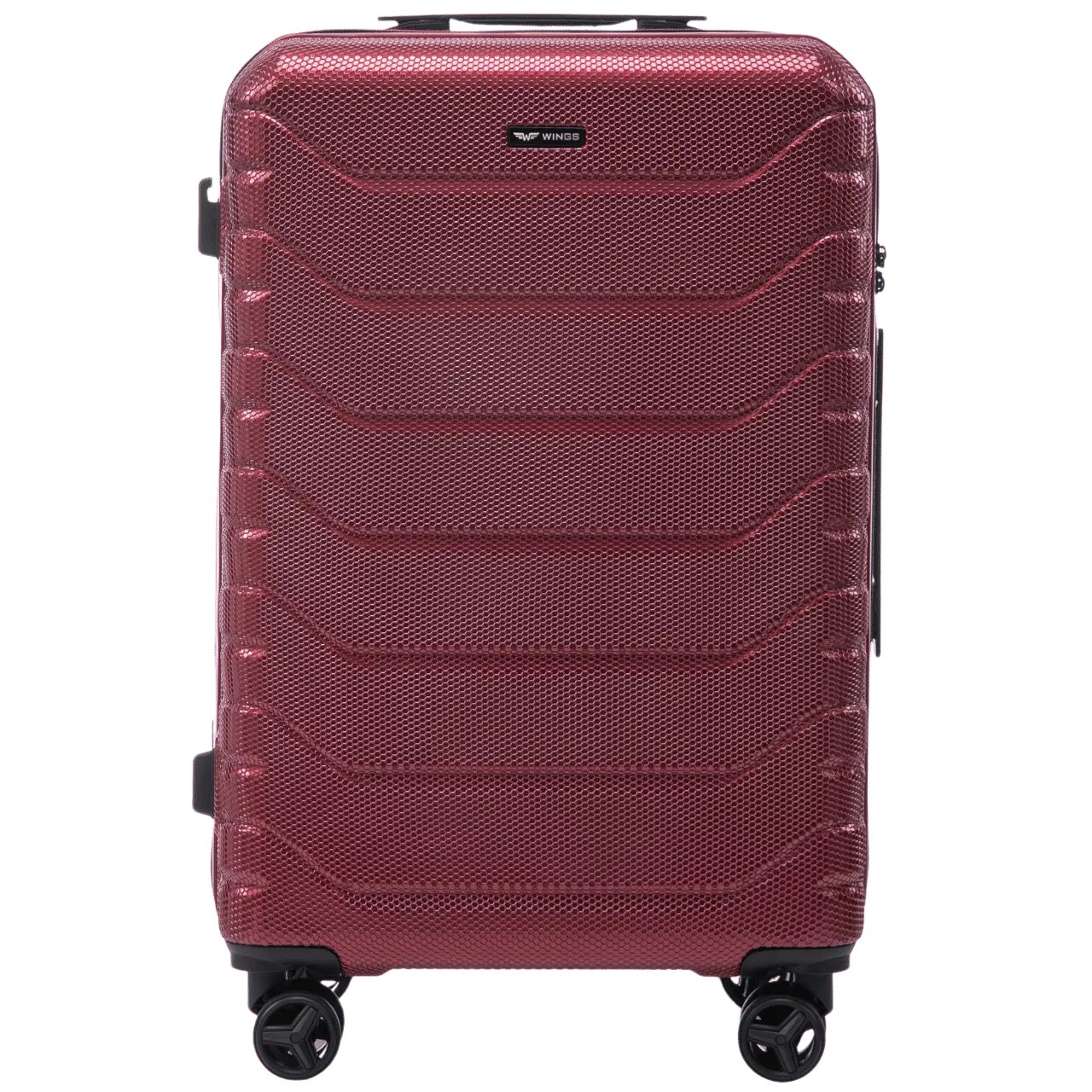 Zestaw 3 walizek Wings CRAKE POLICARBON 100% WINE RED CRAKE COLLECTION