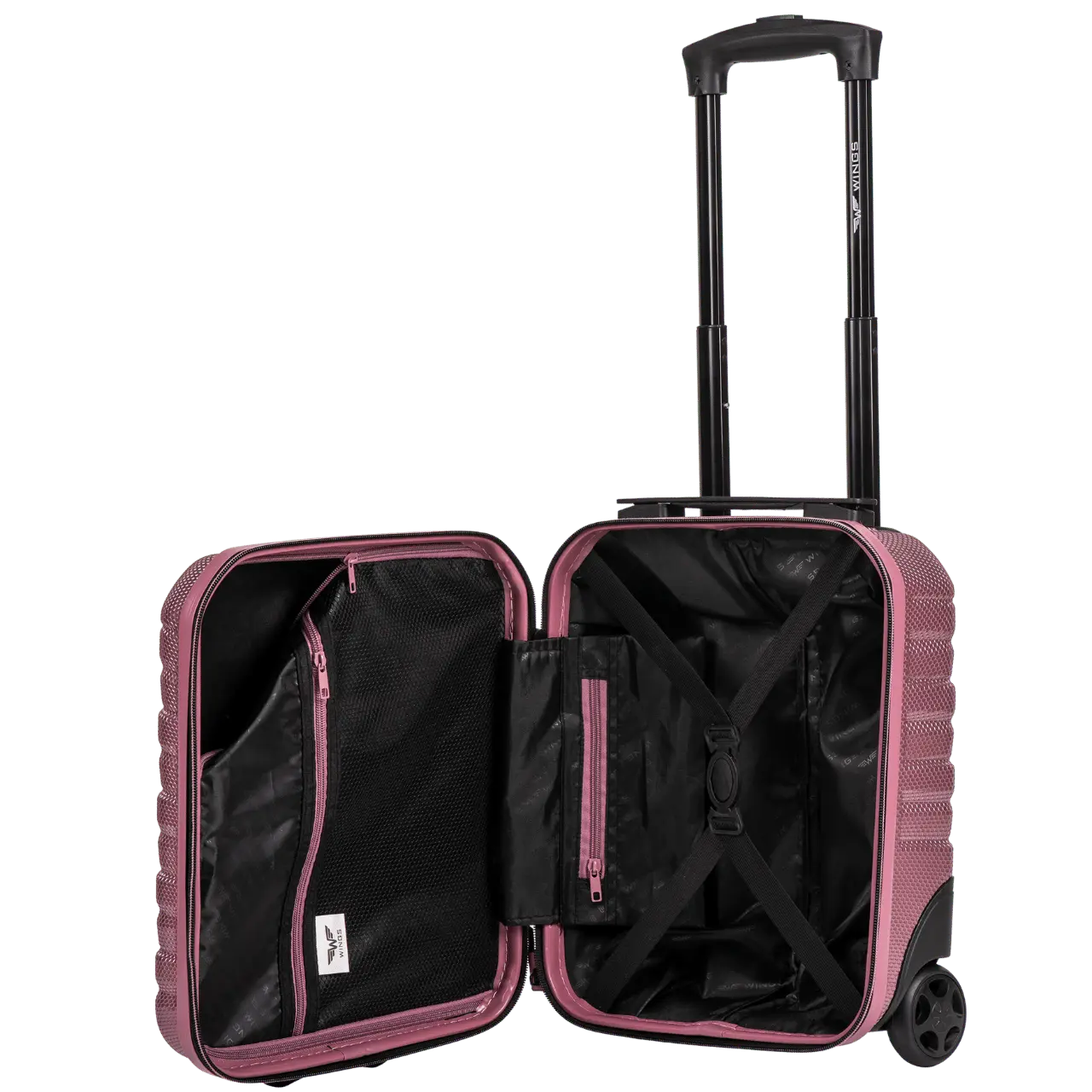 Zestaw 4 walizek Wings CRAKE POLICARBON 100% ROSE GOLD CRAKE COLLECTION