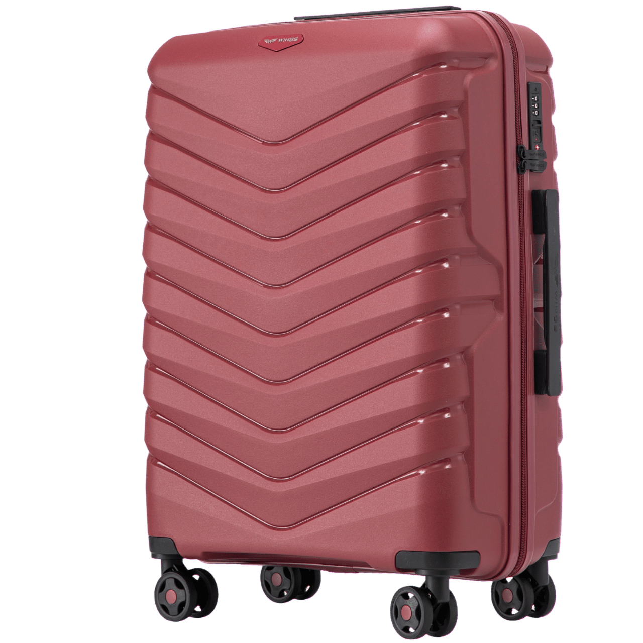 Zestaw 3 walizek Wings PHOENIX polipropylen WINE RED PHOENIX COLLECTION