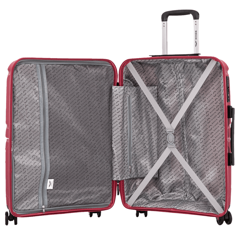 Walizka kabinowa Wings PHOENIX polipropylen 20" WINE RED