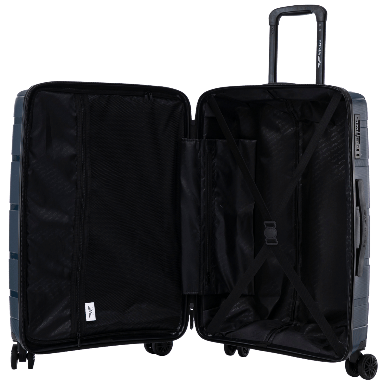 Komplet 3 walizek Wings HAWFINCH 2.0  polipropylen BLUE