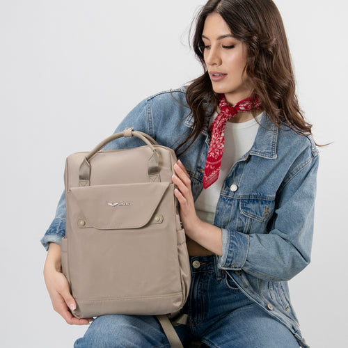 SKYLARK Plecak miejski wielofunkcyjny różowy