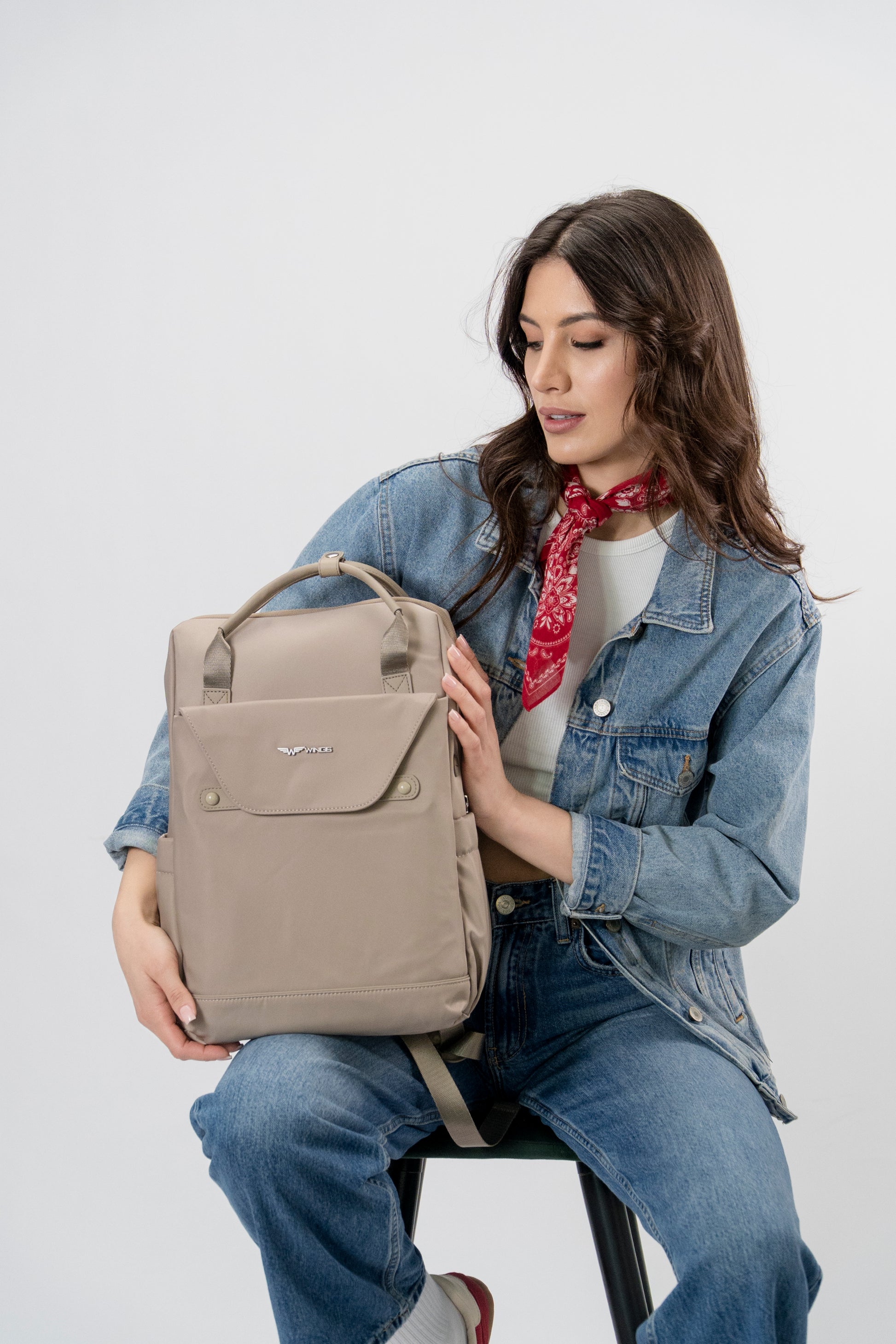 SKYLARK Plecak miejski wielofunkcyjny różowy