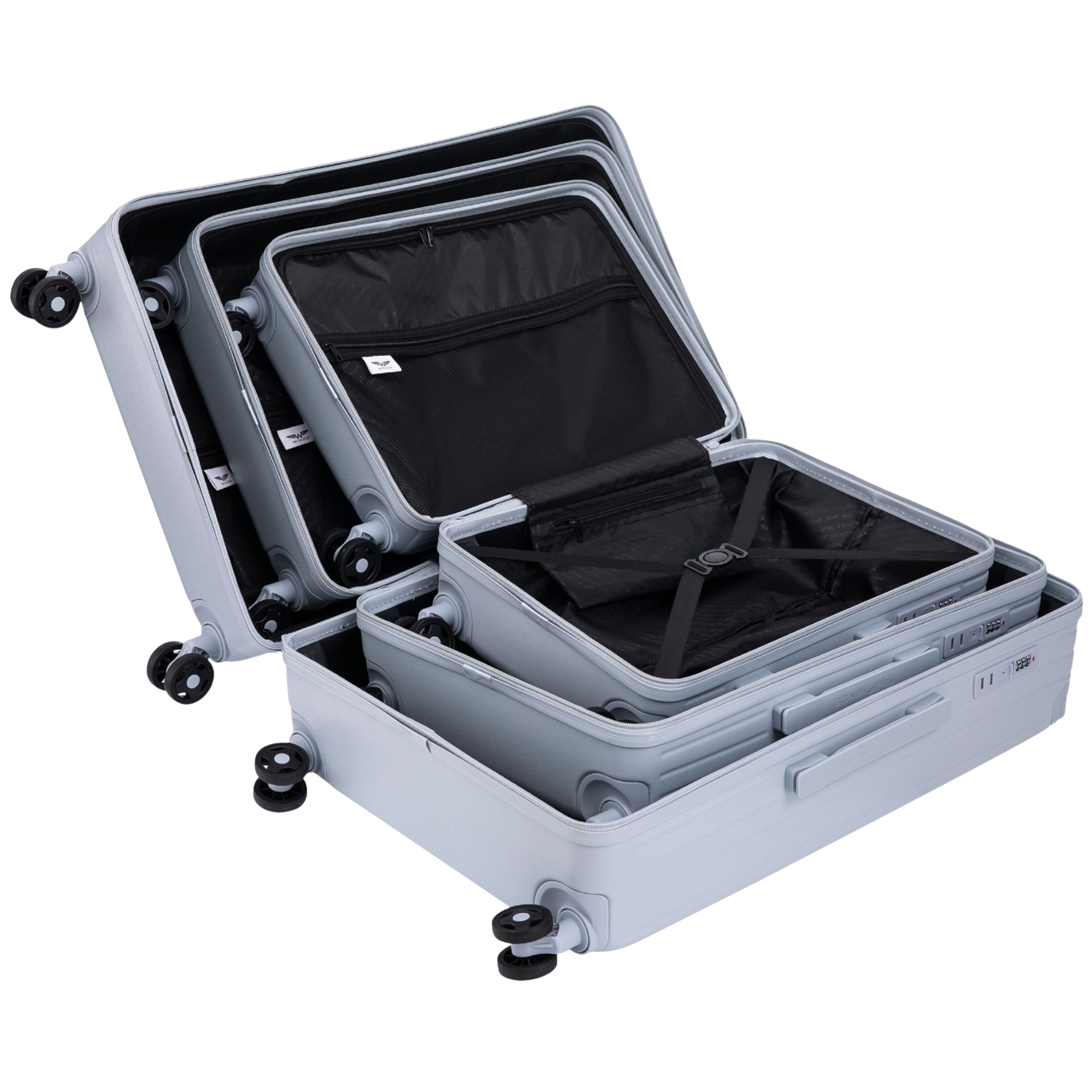 Walizka kabinowa Wings BUNTING ABS+ 20" PASTEL BLUE