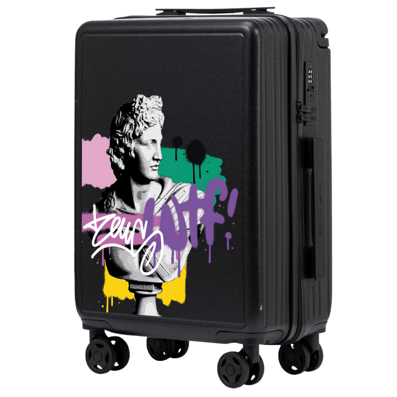 Walizka kabinowa Wings ABS+ 20" Customized BLACK ZEUS